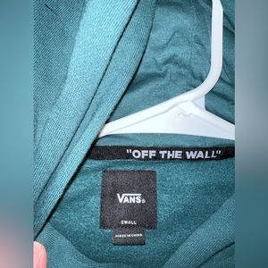 Vans boys green hoodie